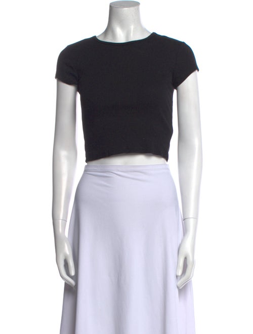 Reformation Scoop Neck Short Sleeve Crop Top