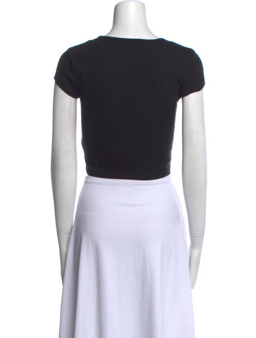 Reformation Scoop Neck Short Sleeve Crop Top