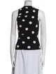 Reformation Polka Dot Print Mock Neck Top