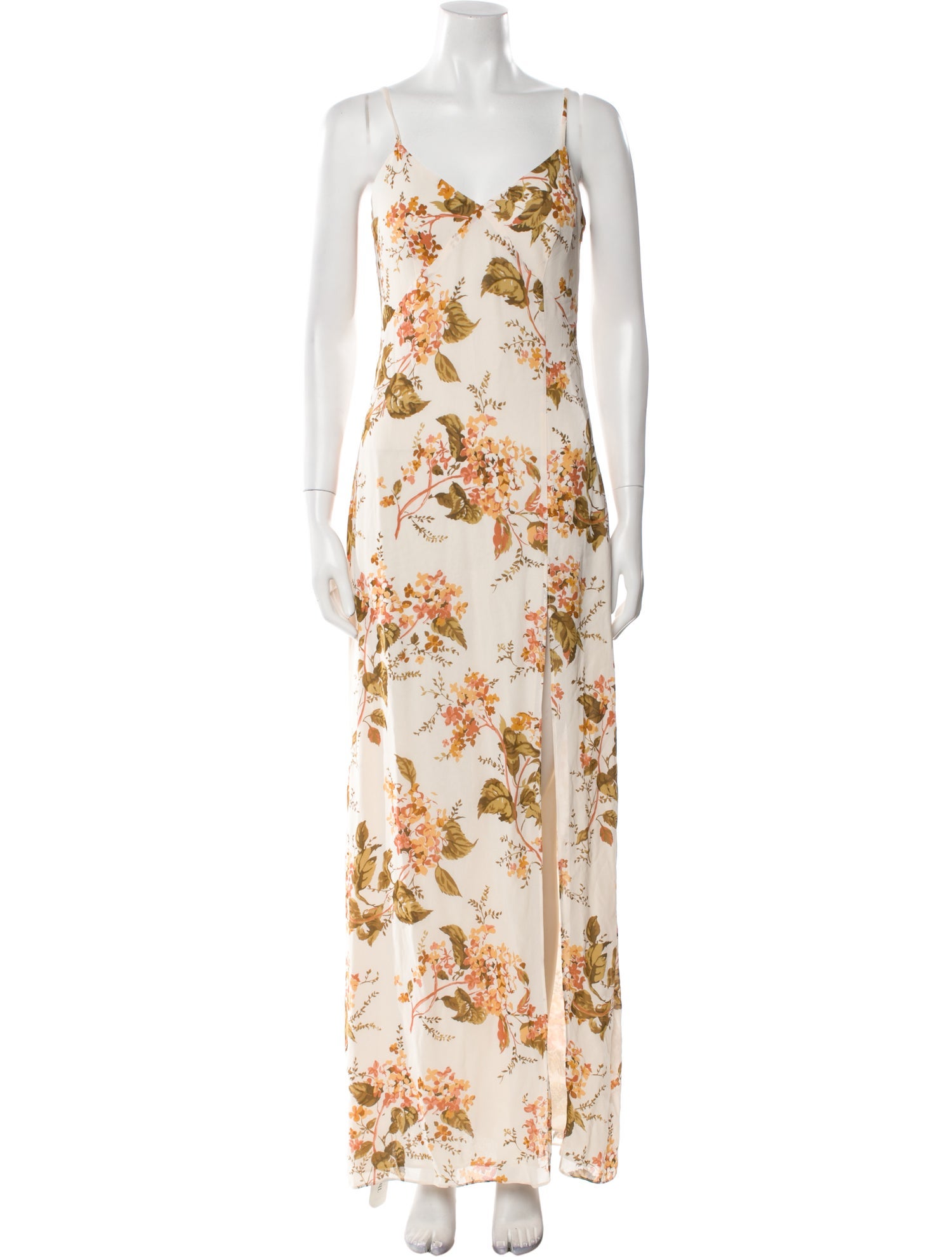 Reformation Floral Print Long Dress