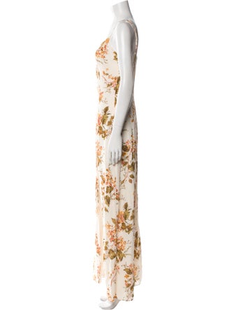 Reformation Floral Print Long Dress