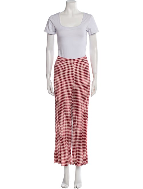 Reformation Plaid Print Pant Set
