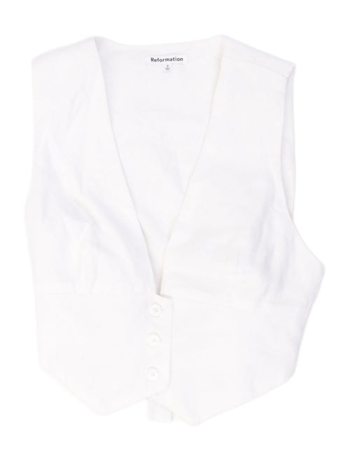 Reformation V-Neck Sleeveless Bodysuit