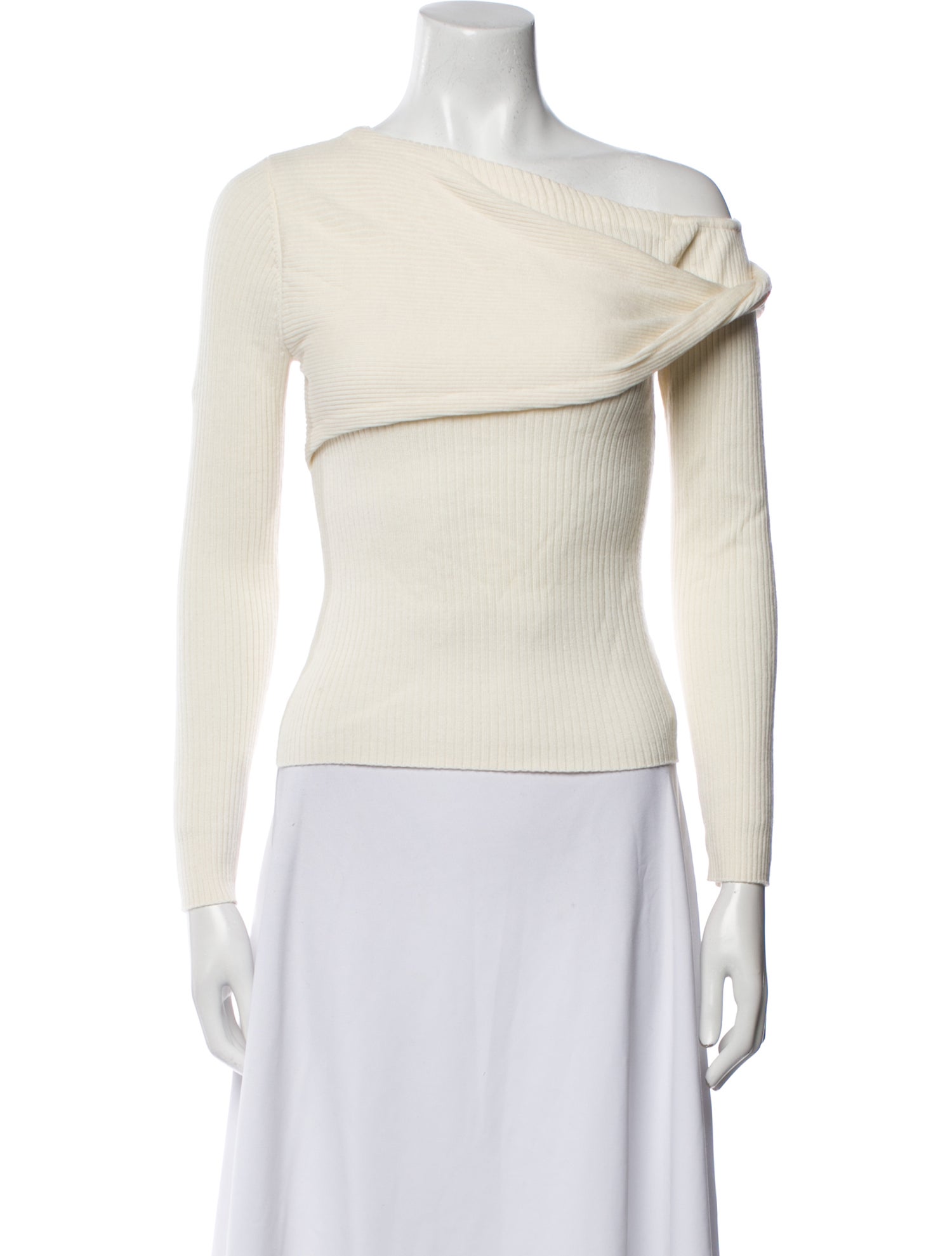 Reformation Wool Asymmetrical Sweater