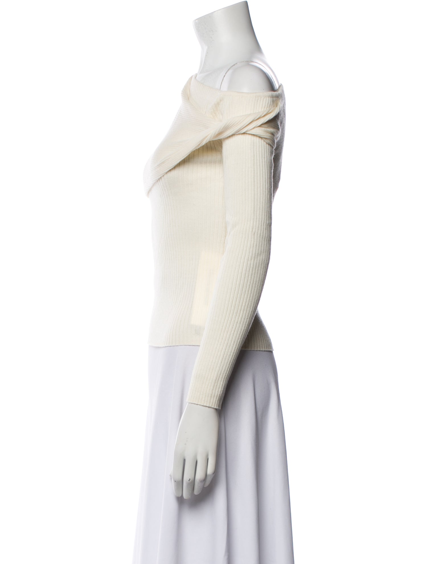 Reformation Wool Asymmetrical Sweater