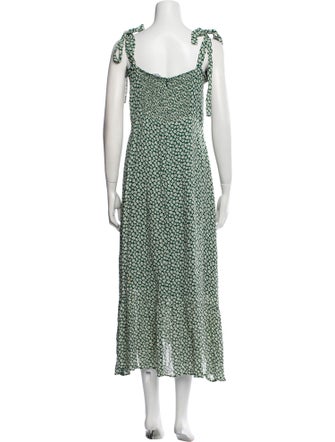 Reformation Floral Print Long Dress