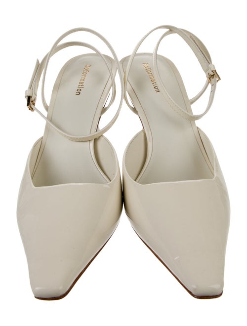 Reformation Patent Leather Slingback Pumps