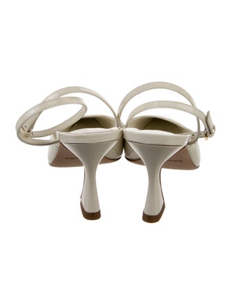 Reformation Patent Leather Slingback Pumps