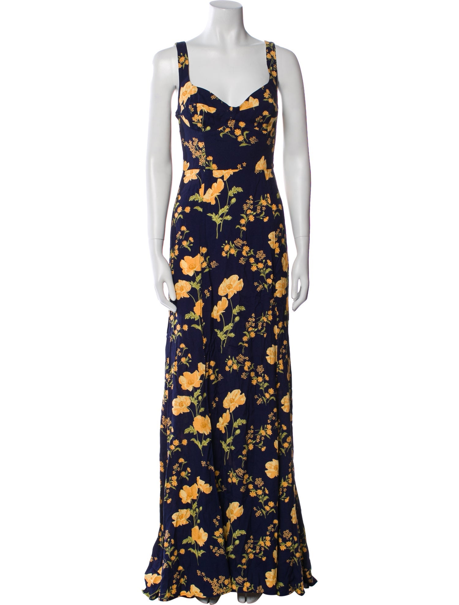 Reformation Floral Print Long Dress w/ Tags
