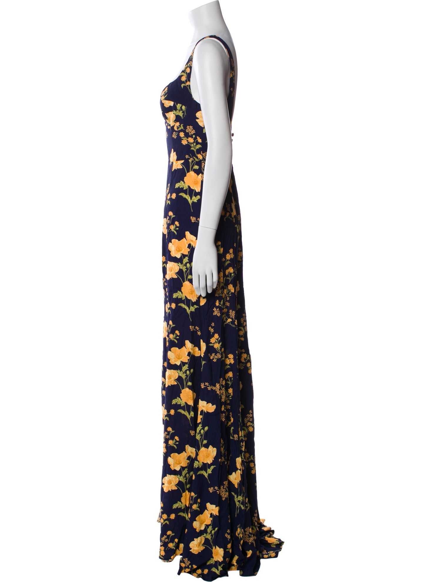 Reformation Floral Print Long Dress w/ Tags