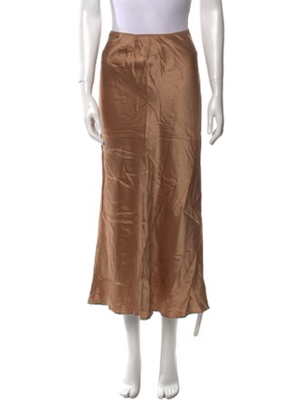 Reformation Silk Midi Length Skirt