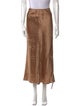 Reformation Silk Midi Length Skirt