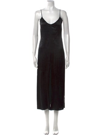 Reformation Silk Square Neckline Jumpsuit