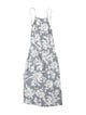 Reformation Floral Print Knee-Length Dress