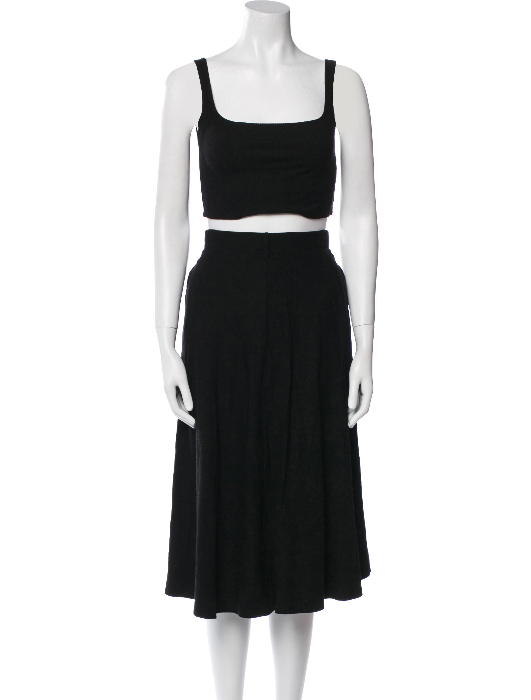 Reformation Pleated Accents Skirt Set