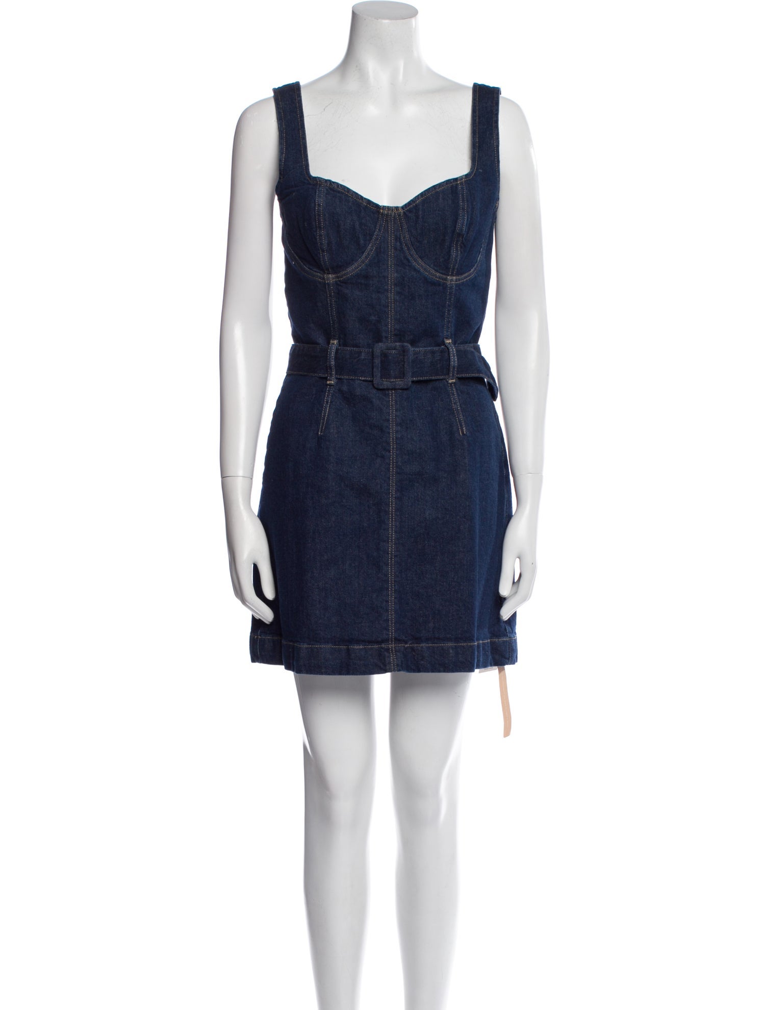 Reformation Square Neckline Mini Dress