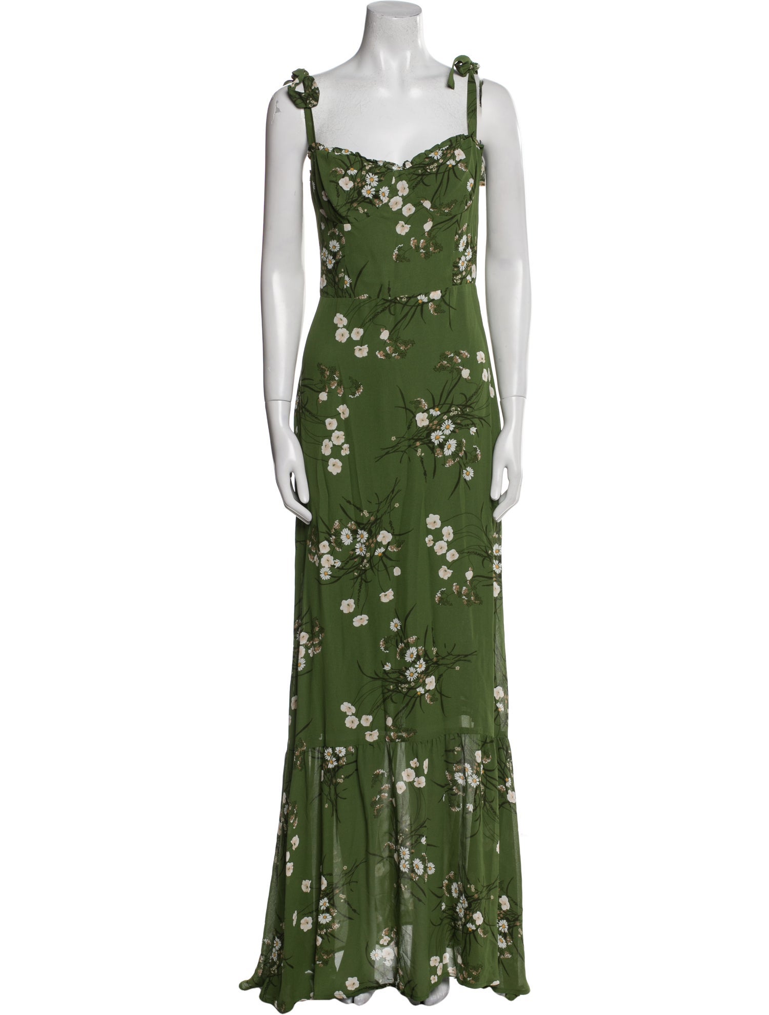 Reformation Floral Print Long Dress