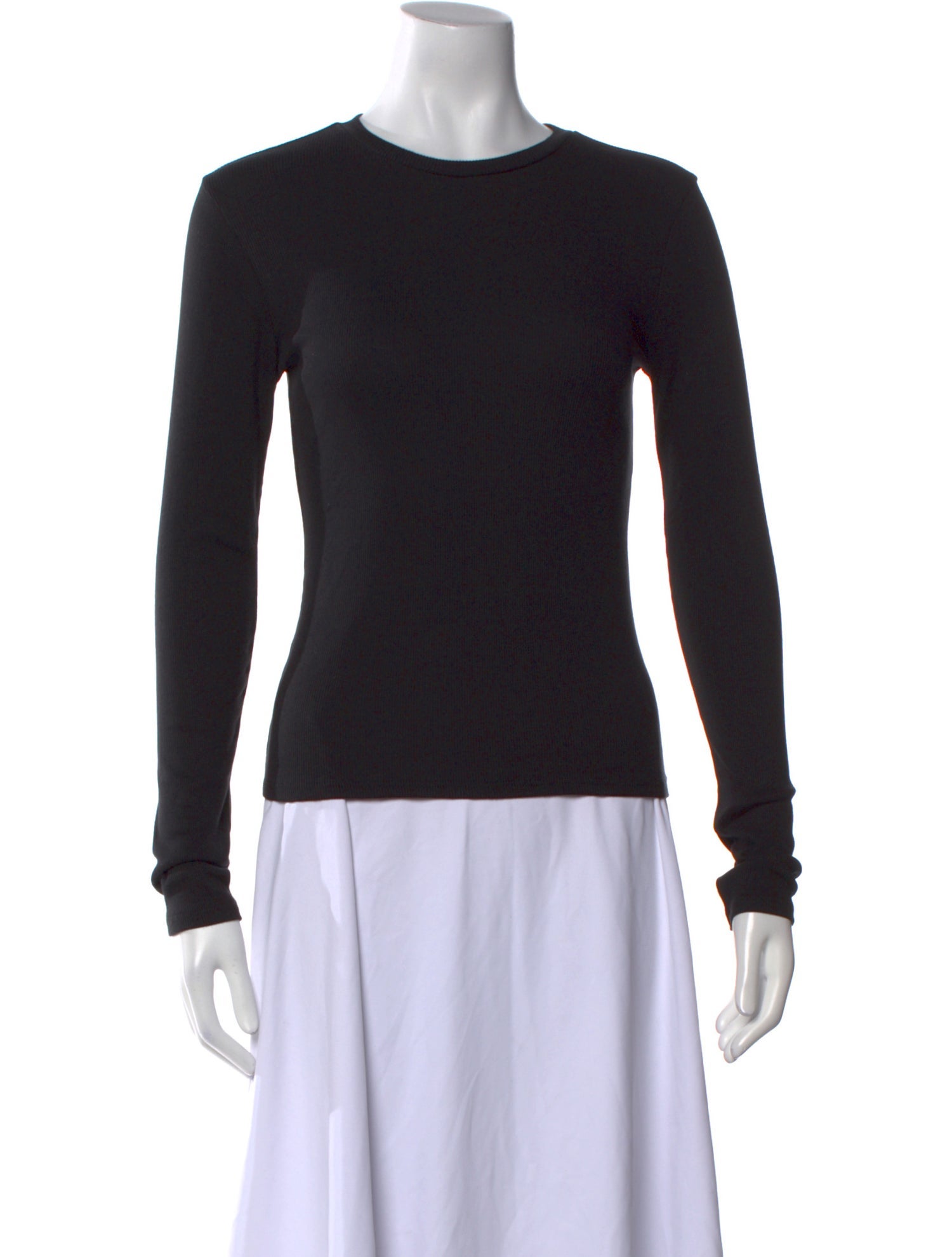 Reformation Crew Neck Long Sleeve Top