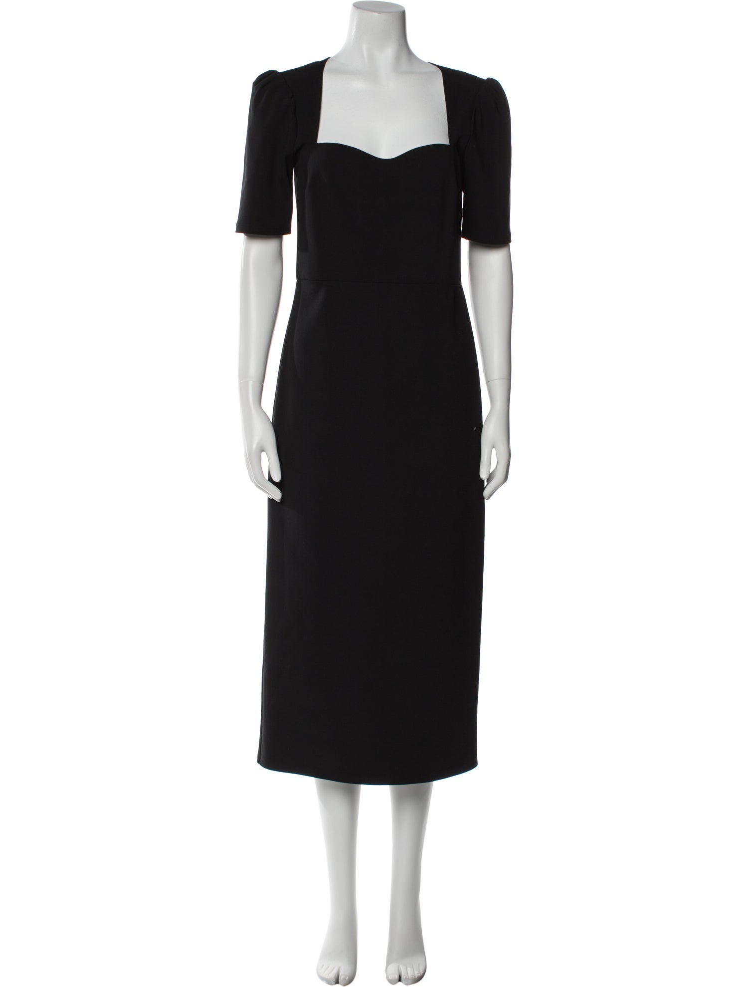 Reformation Square Neckline Midi Length Dress