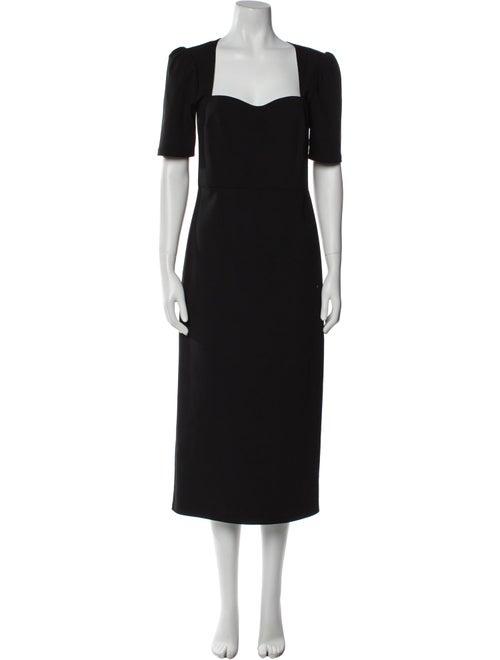 Reformation Square Neckline Midi Length Dress