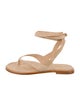Reformation Suede T-Strap Sandals