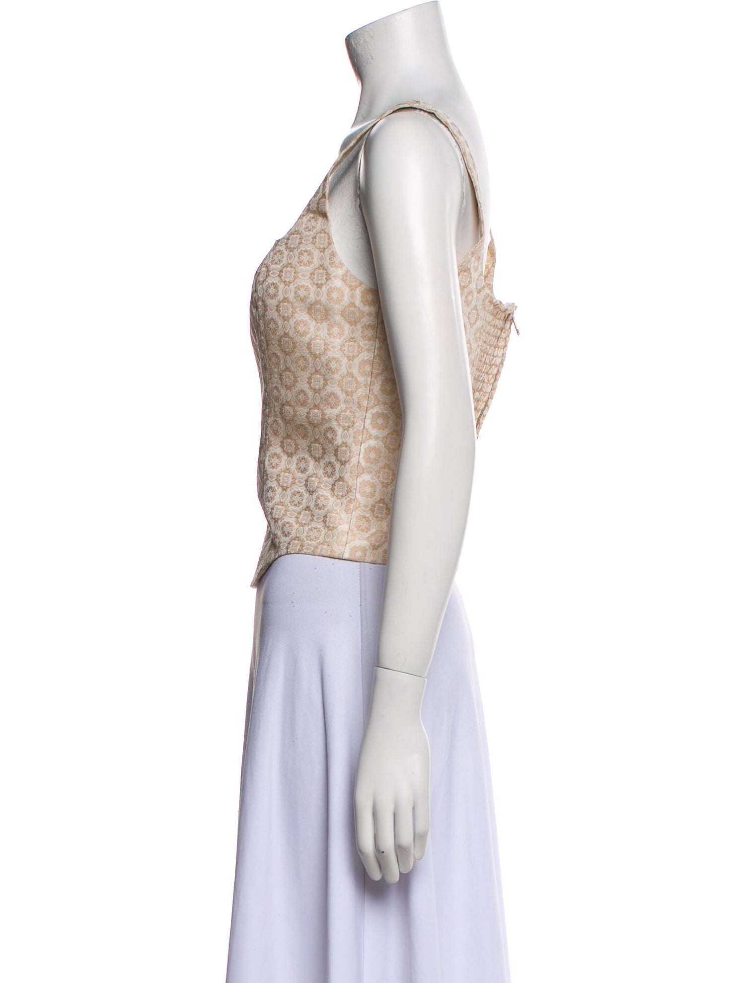 Reformation Square Neckline Sleeveless Crop Top