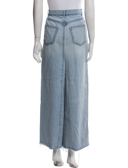 Reformation Distressed Accents Long Skirt