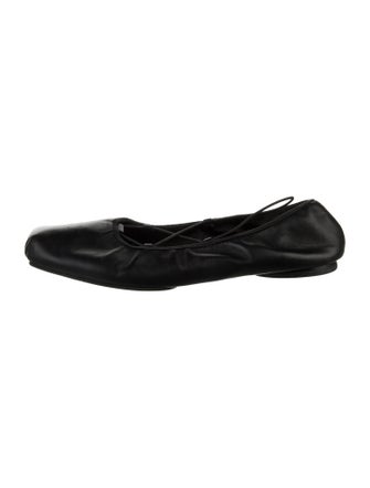 Reformation Leather Ballet Flats