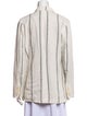 Reformation Linen Striped Blazer