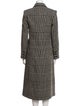 Reformation Linen Houndstooth Print Peacoat
