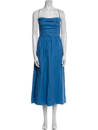 Reformation Square Neckline Long Dress