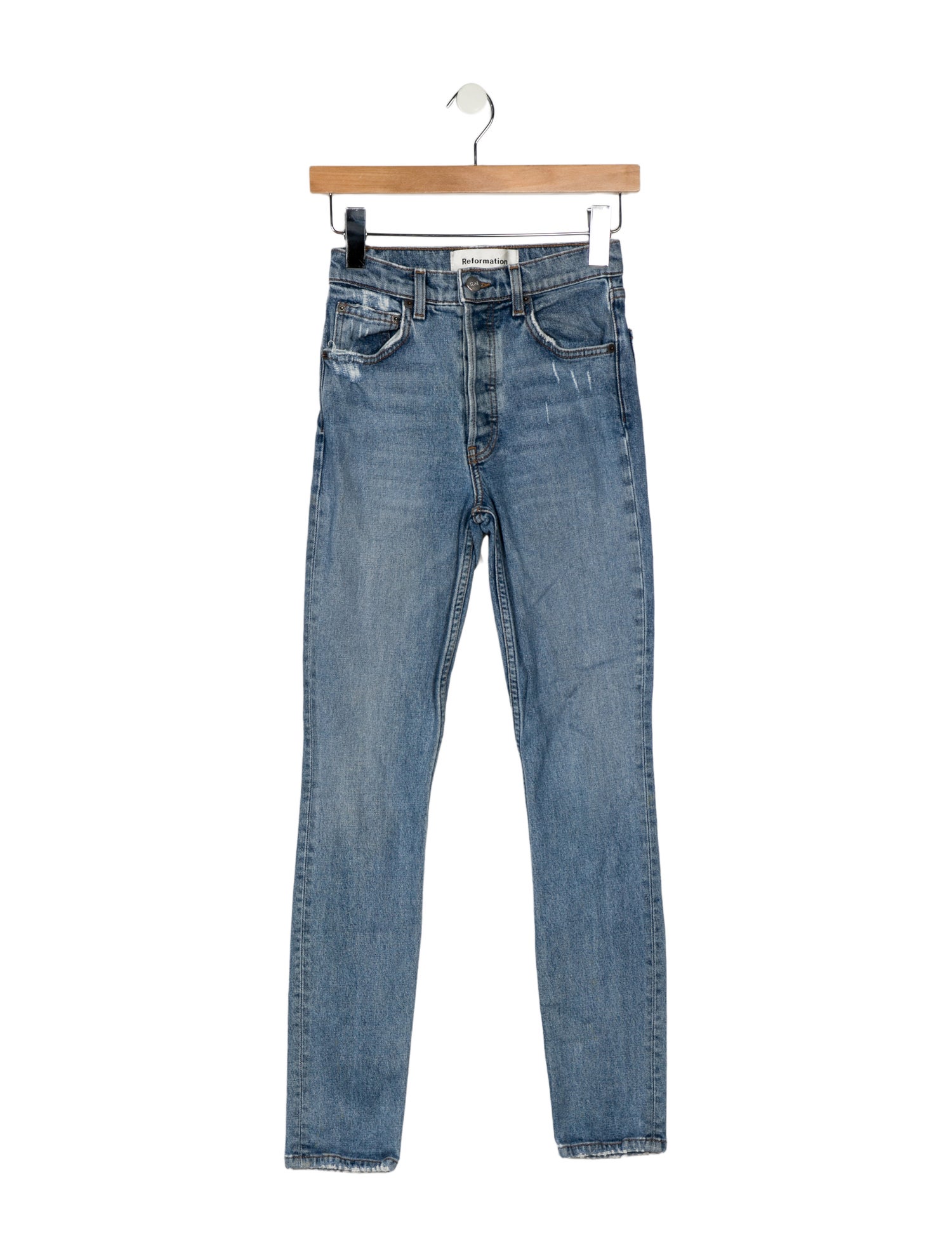 Reformation Mid-Rise Skinny Leg Jeans