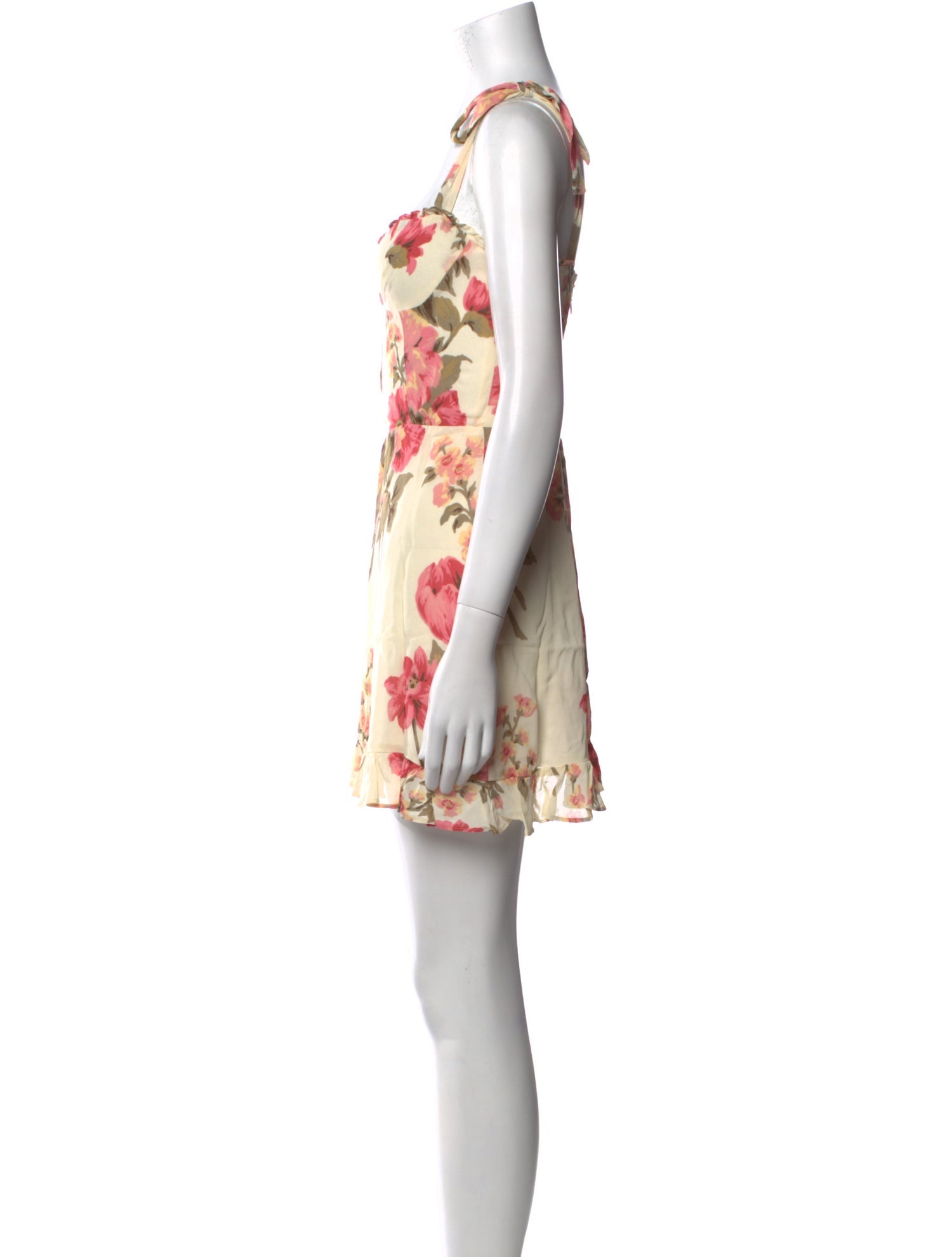 Reformation Floral Print Mini Dress