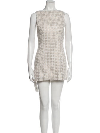 Reformation Bateau Neckline Mini Dress