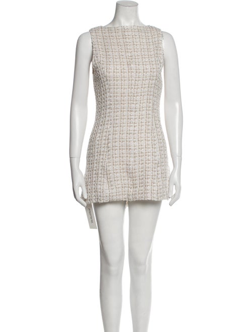 Reformation Bateau Neckline Mini Dress