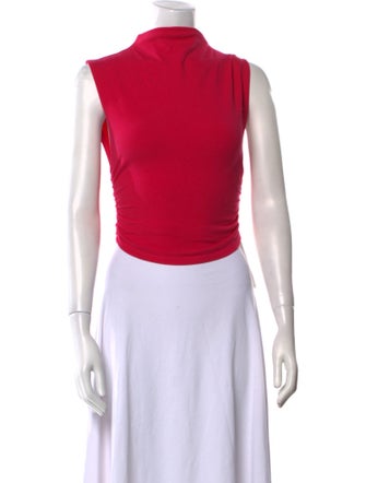 Reformation Bateau Neckline Sleeveless Crop Top