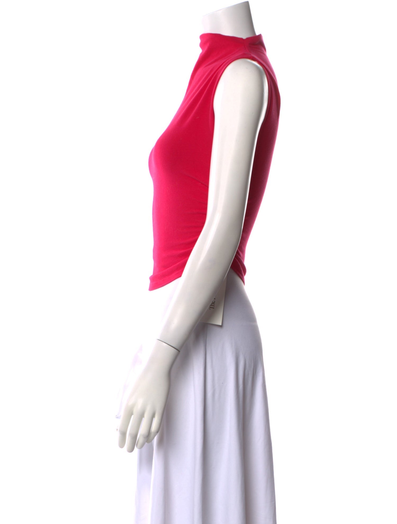 Reformation Bateau Neckline Sleeveless Crop Top