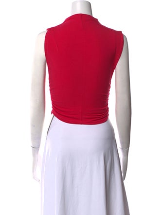 Reformation Bateau Neckline Sleeveless Crop Top