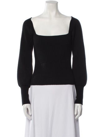 Reformation Wool Square Neckline Top
