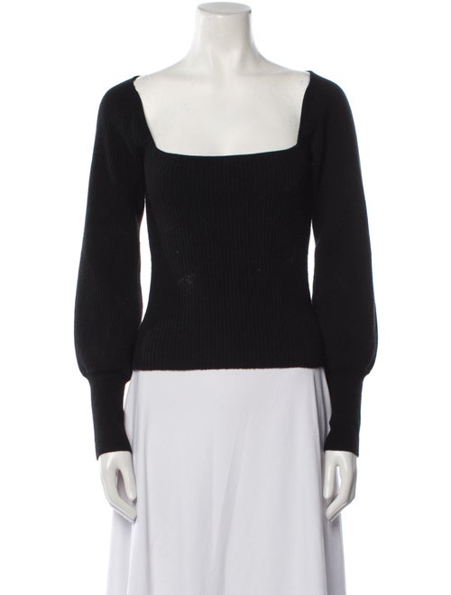 Reformation Wool Square Neckline Top