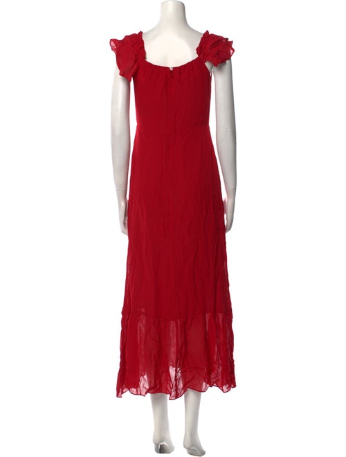 Reformation Square Neckline Long Dress