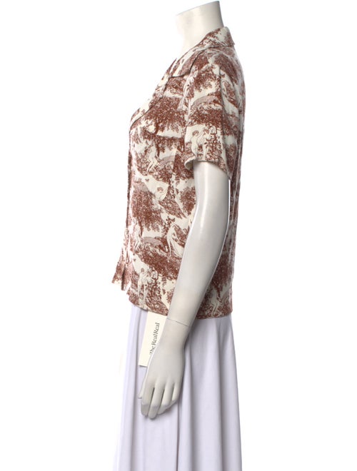 Reformation Printed Short Sleeve Top