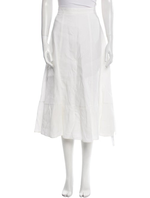 Reformation Linen Midi Length Skirt