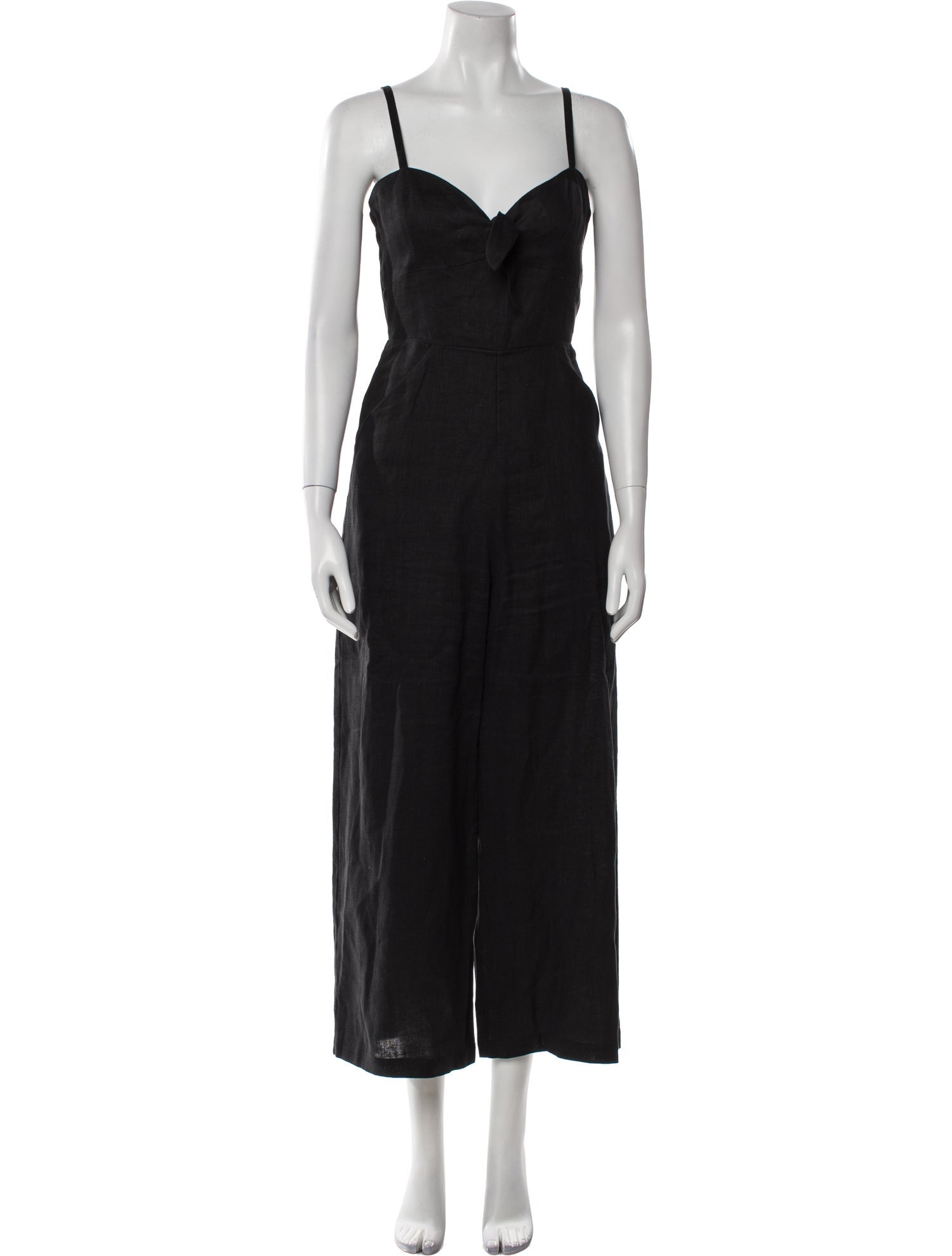 Reformation Linen V-Neck Jumpsuit