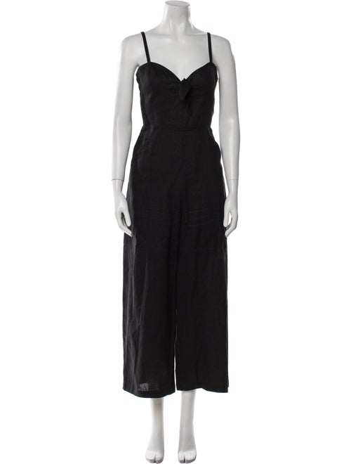 Reformation Linen V-Neck Jumpsuit