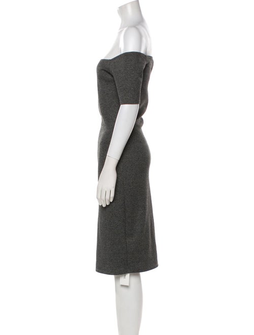 Reformation Off-The-Shoulder Knee-Length Dress