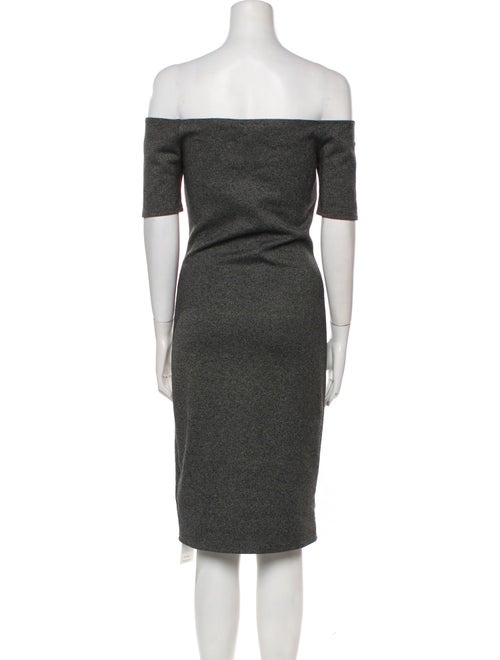 Reformation Off-The-Shoulder Knee-Length Dress