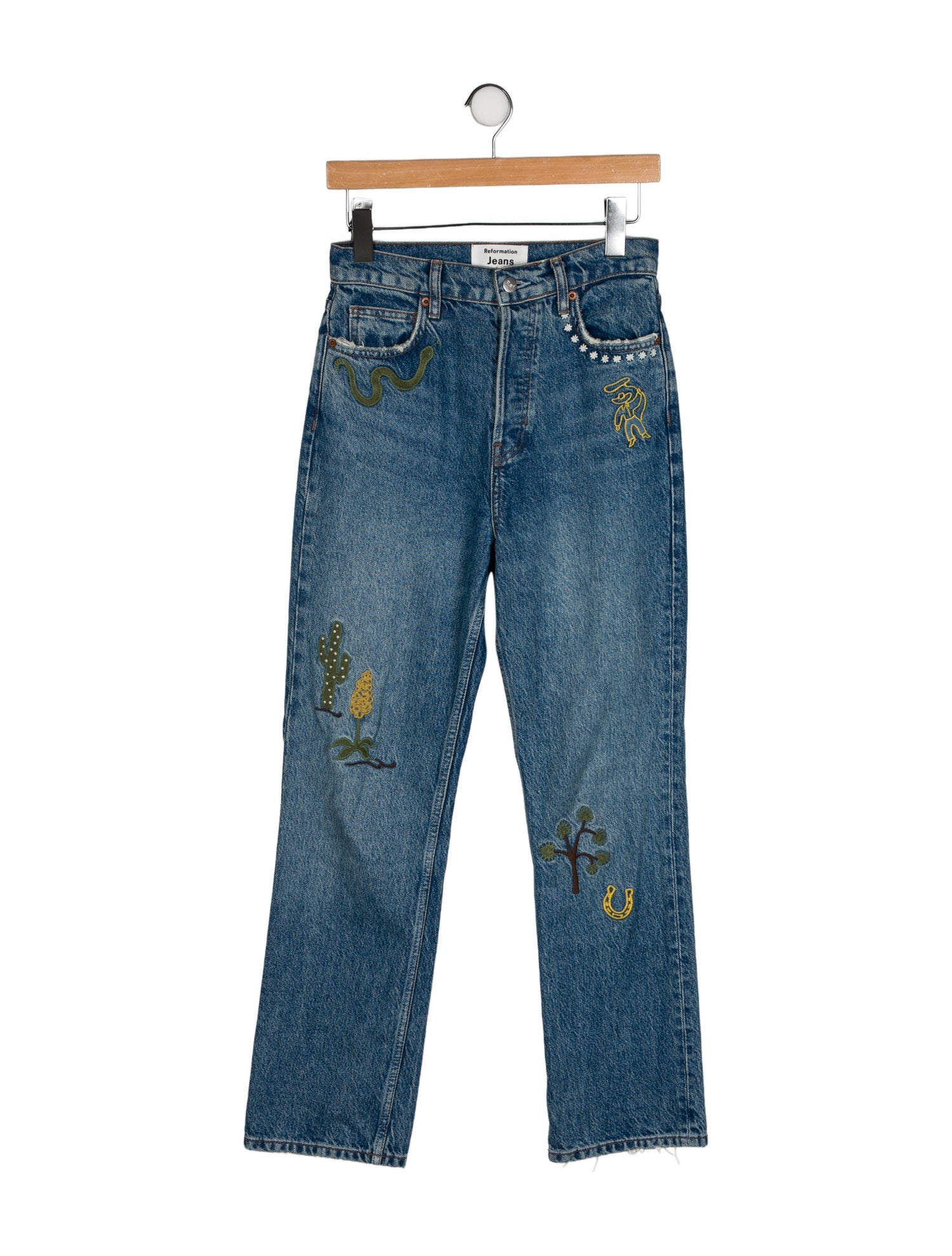 Reformation High-Rise Straight Leg Jeans