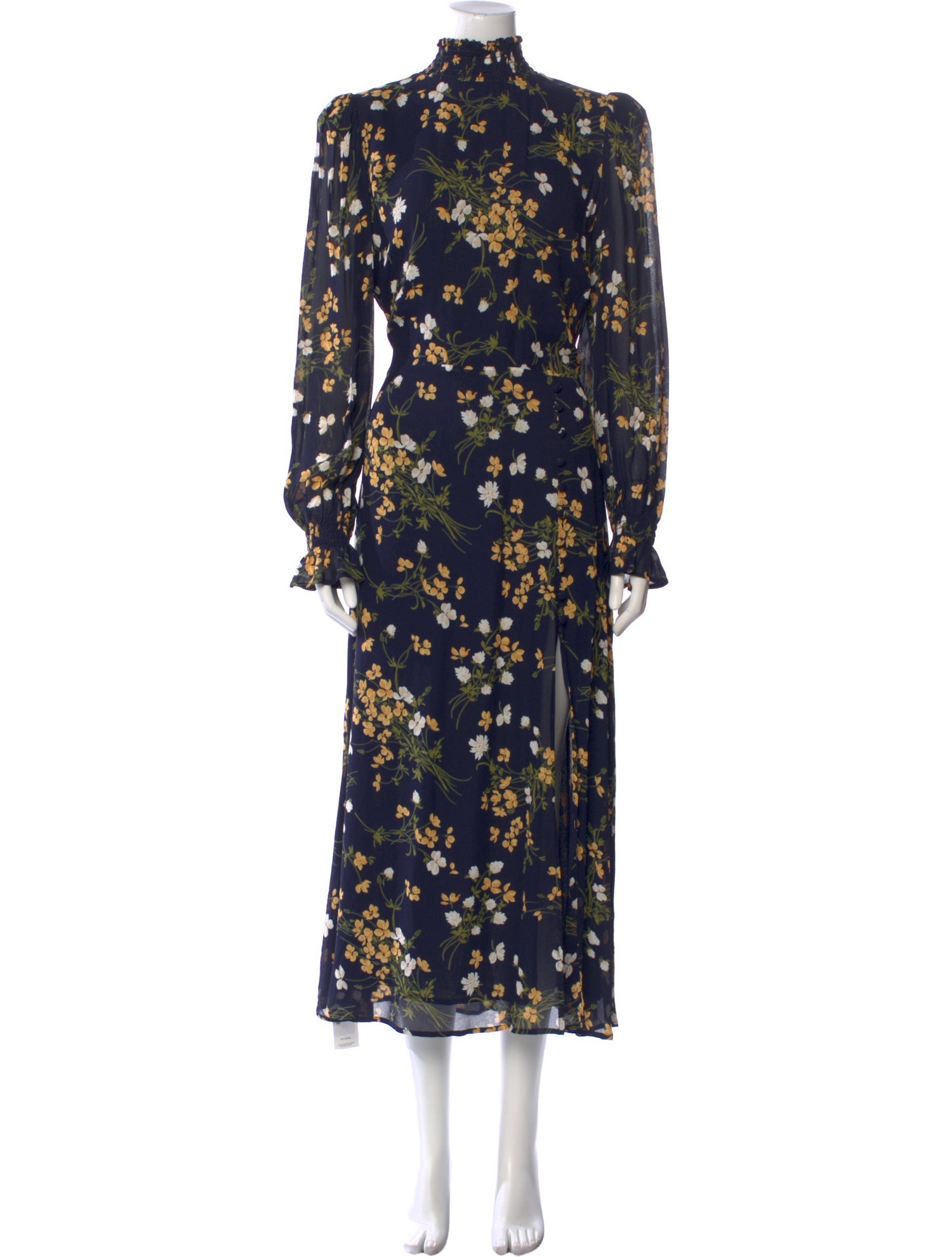 Reformation Floral Print Long Dress