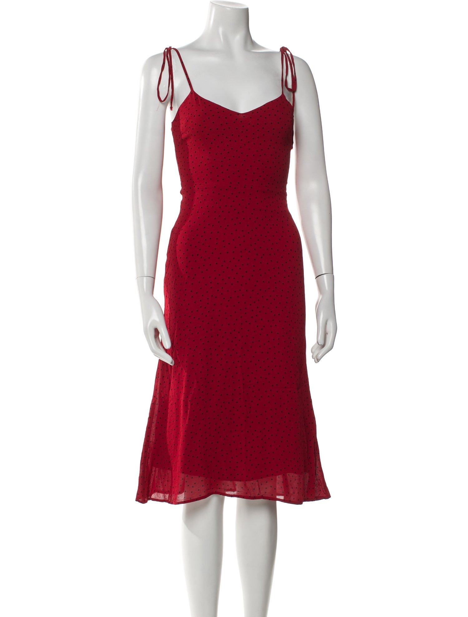 Reformation V-Neck Knee-Length Dress